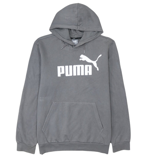 Mens UK Size M PUMA Grey Pullover Hoodie