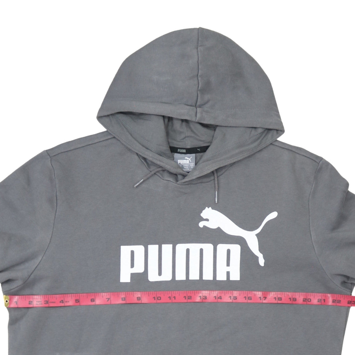 Mens UK Size M PUMA Grey Pullover Hoodie