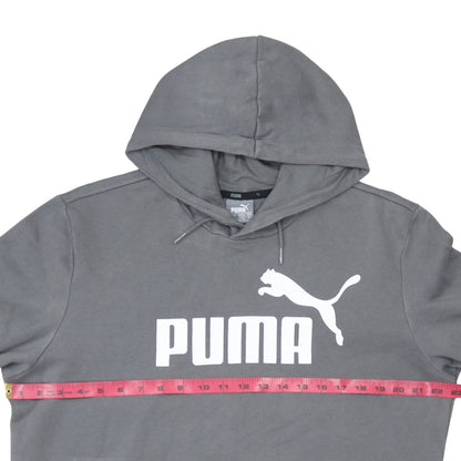Mens UK Size M PUMA Grey Pullover Hoodie
