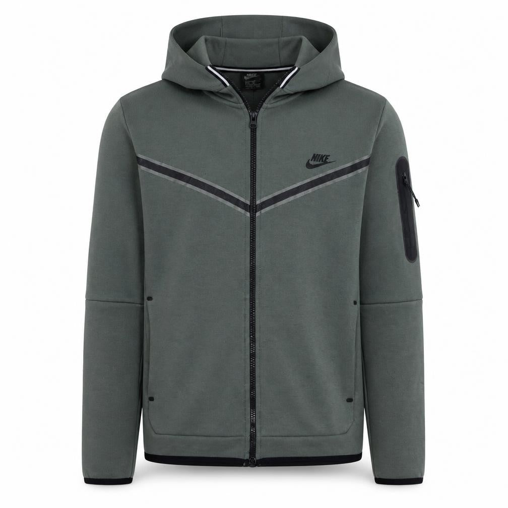 Mens UK Size M Nike Green Full Zip Hoodie