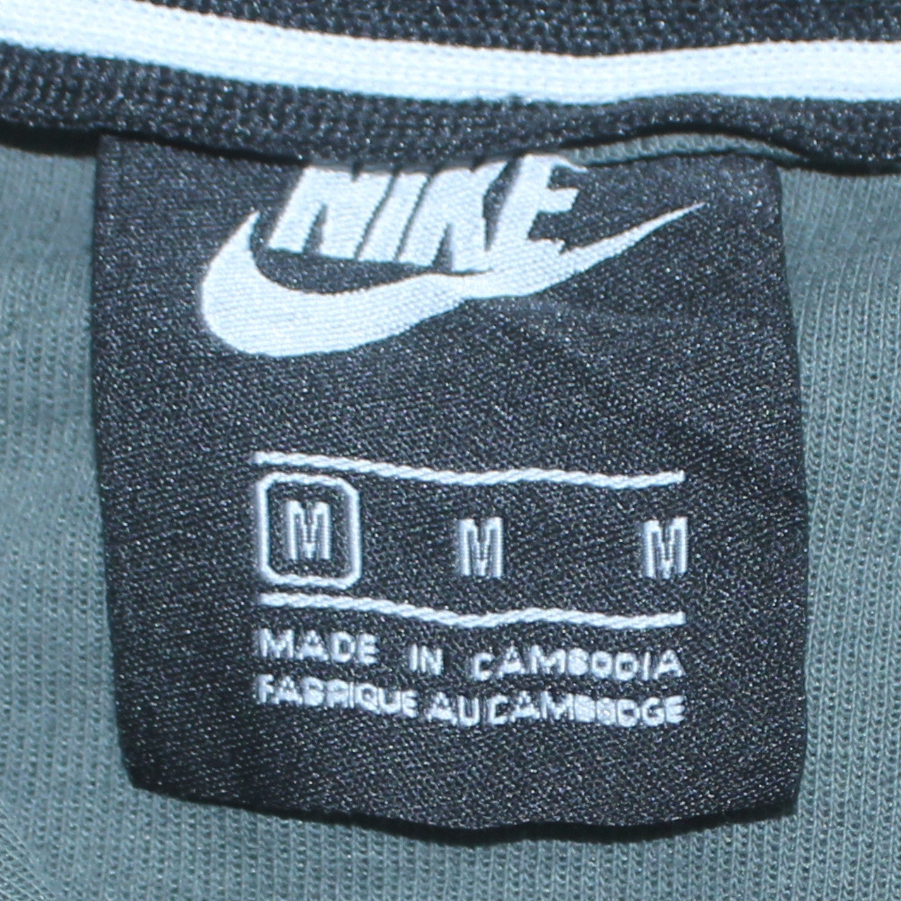 Mens UK Size M Nike Green Full Zip Hoodie