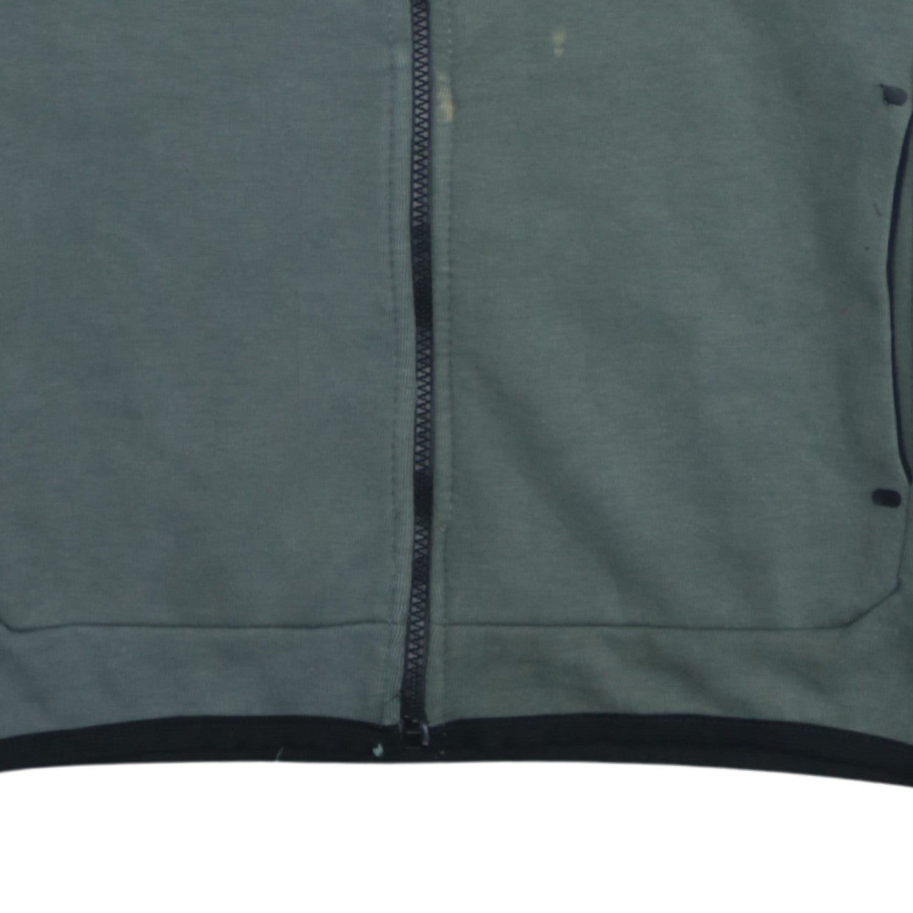 Mens UK Size M Nike Green Full Zip Hoodie