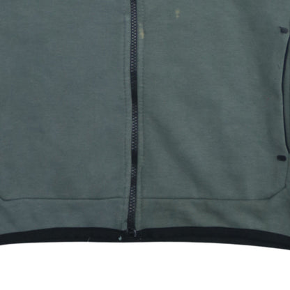 Mens UK Size M Nike Green Full Zip Hoodie