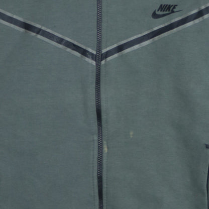 Mens UK Size M Nike Green Full Zip Hoodie