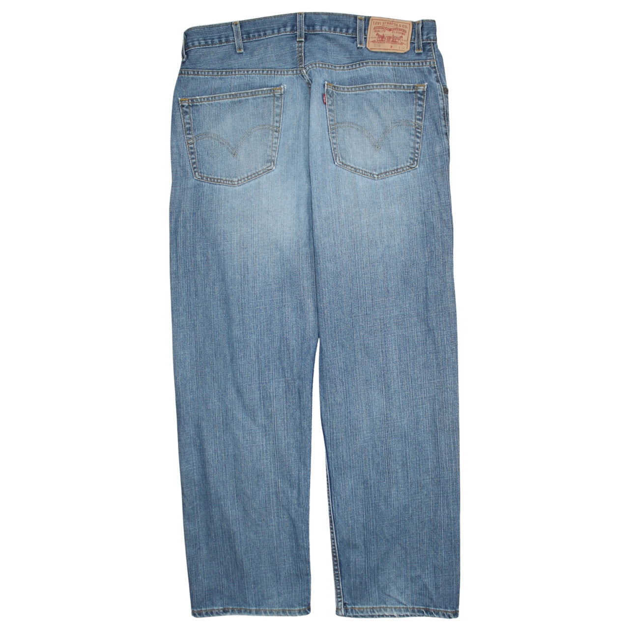 Mens UK Size L Levi's Relaxed Fit Straight Blue Jeans