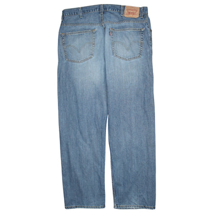 Mens UK Size L Levi's Relaxed Fit Straight Blue Jeans