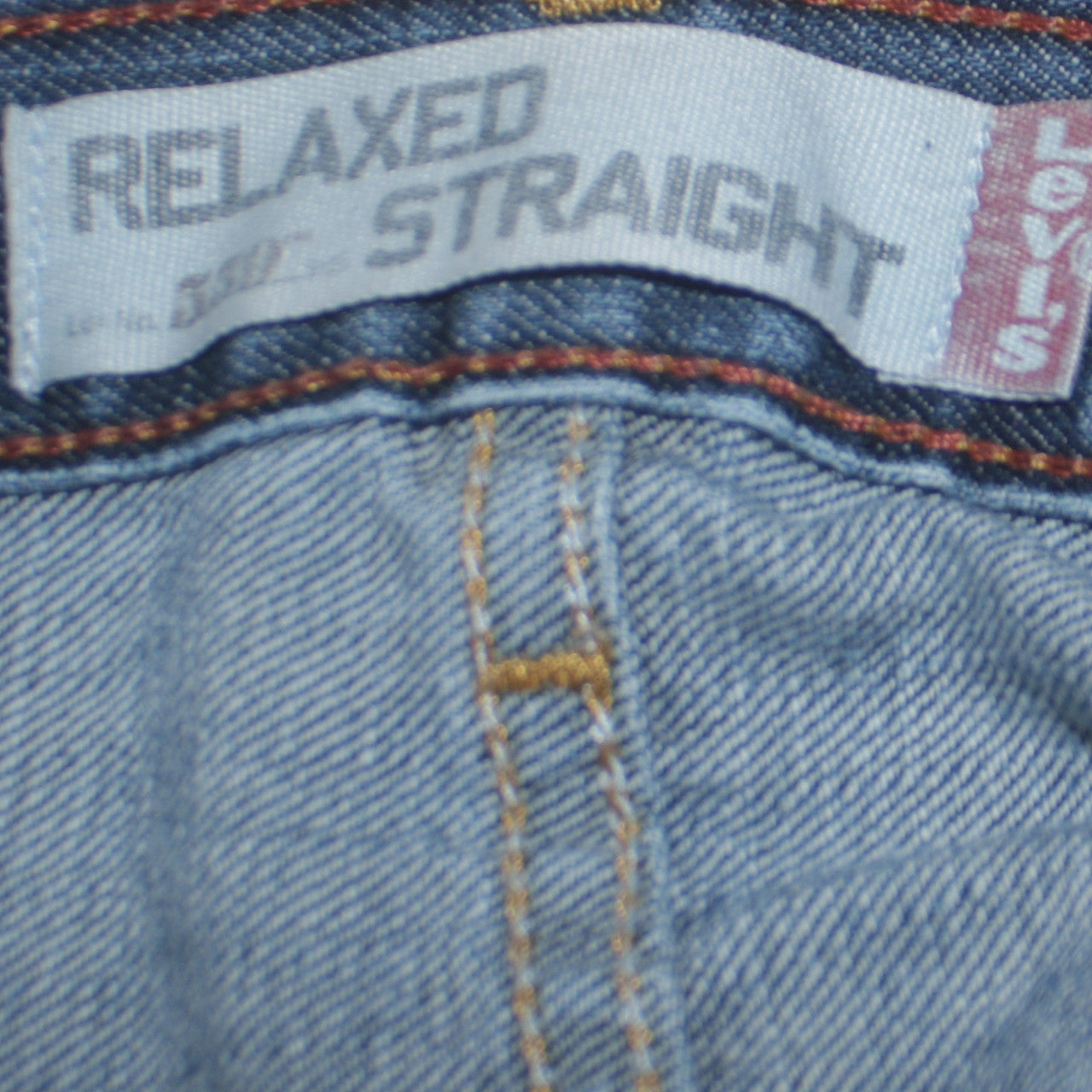 Mens UK Size L Levi's Relaxed Fit Straight Blue Jeans