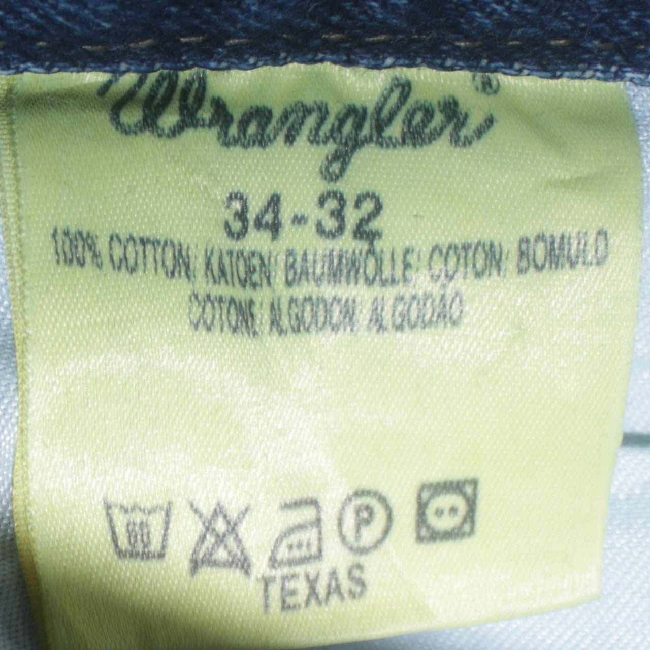 Mens UK Size L Wrangler Regular Fit Straight Jeans