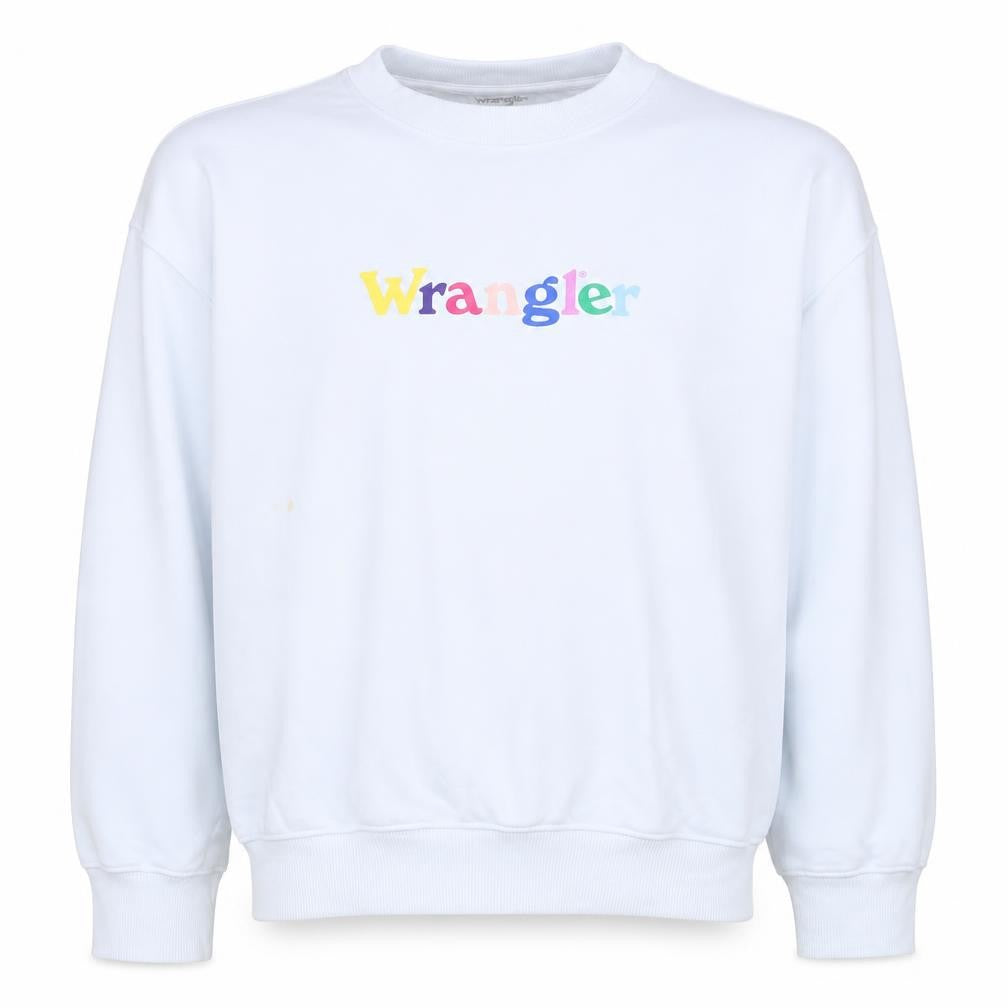 Mens UK Size M Wrangler White Pullover Sweatshirt