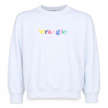 Mens UK Size M Wrangler White Pullover Sweatshirt
