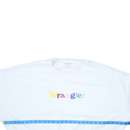Mens UK Size M Wrangler White Pullover Sweatshirt
