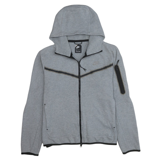 Mens UK Size M Nike Grey Full Zip Hoodie