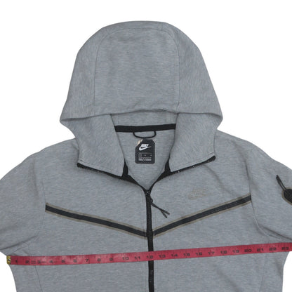 Mens UK Size M Nike Grey Full Zip Hoodie