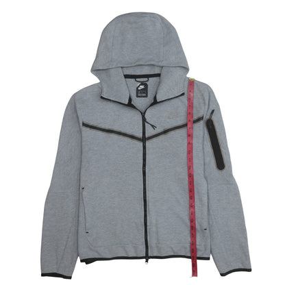 Mens UK Size M Nike Grey Full Zip Hoodie