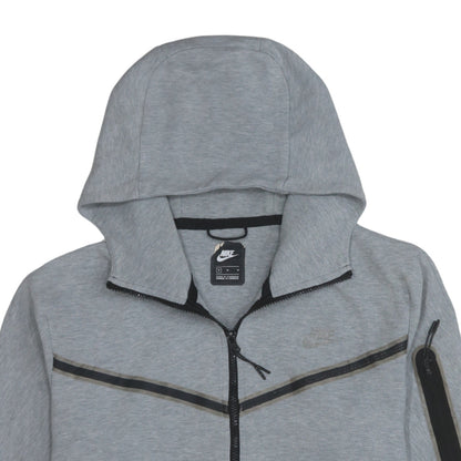 Mens UK Size M Nike Grey Full Zip Hoodie