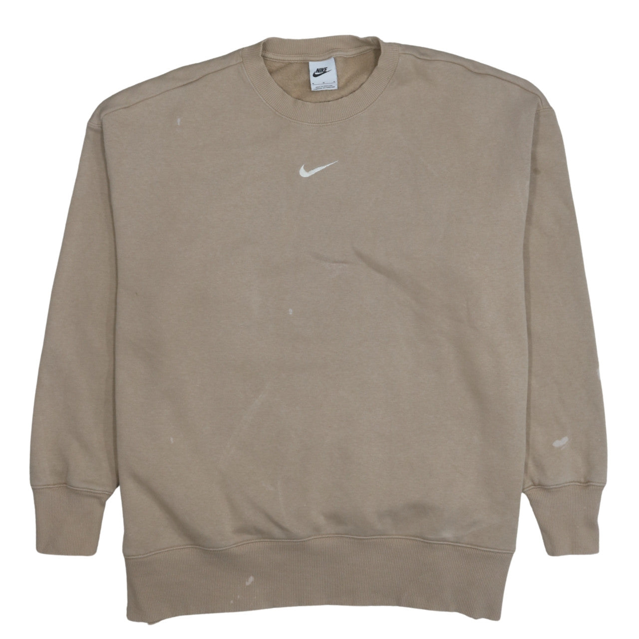 Mens UK Size M Nike Beige Pullover Sweatshirt