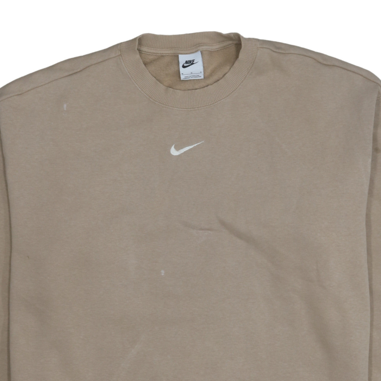 Mens UK Size M Nike Beige Pullover Sweatshirt