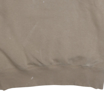 Mens UK Size M Nike Beige Pullover Sweatshirt