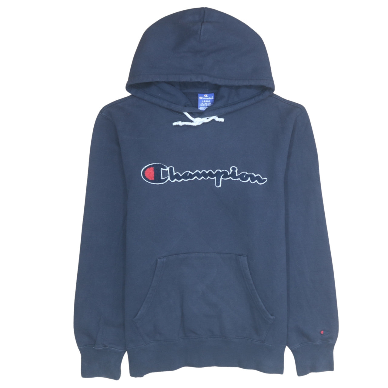 Mens UK Size L Champion Blue Pullover Hoodie