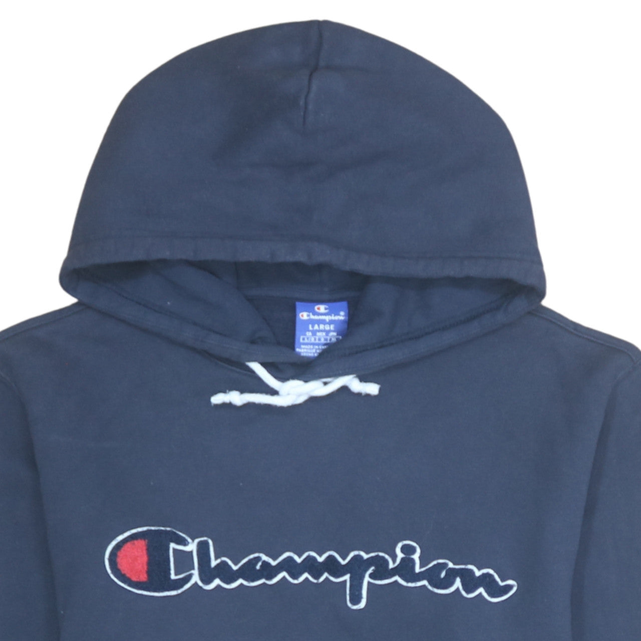 Mens UK Size L Champion Blue Pullover Hoodie