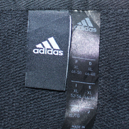 Womens UK Size XL adidas Black Full Zip Hoodie