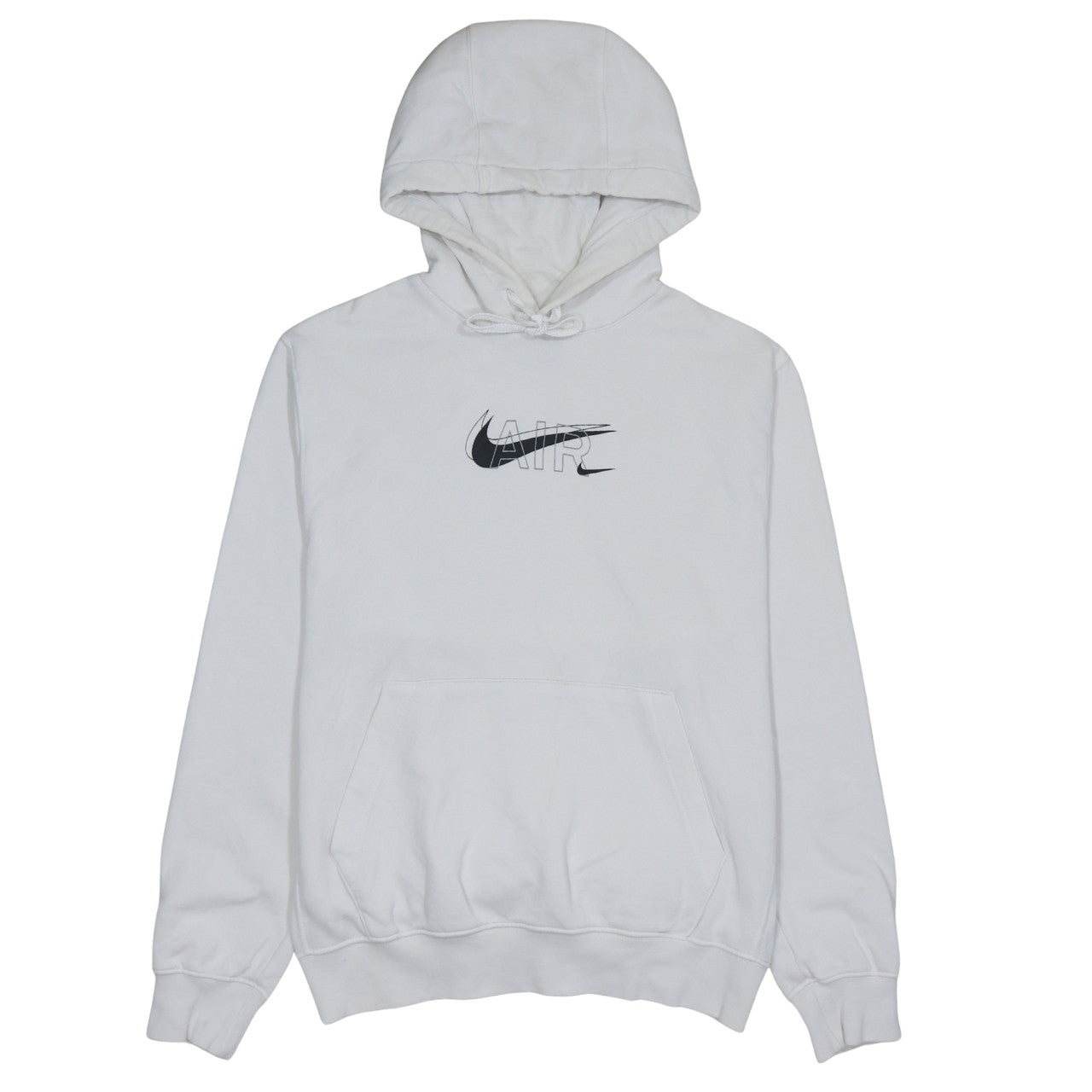 Mens UK Size S Nike White Pullover Hoodie