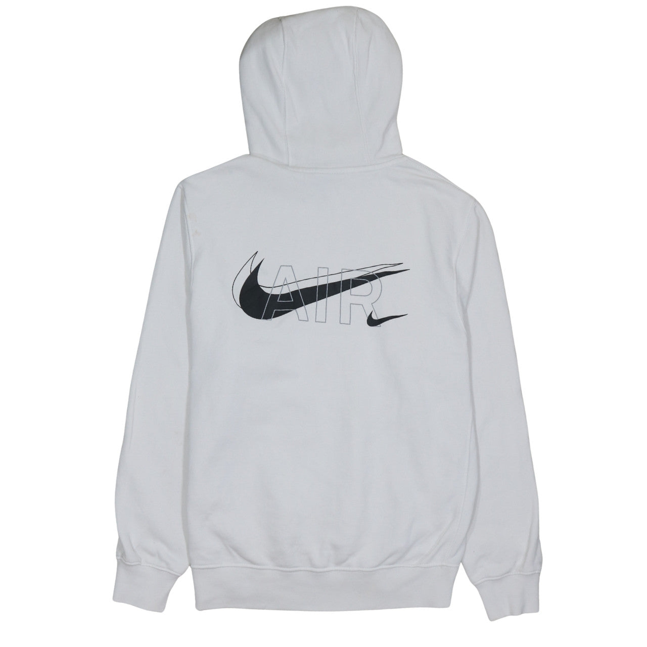 Mens UK Size S Nike White Pullover Hoodie