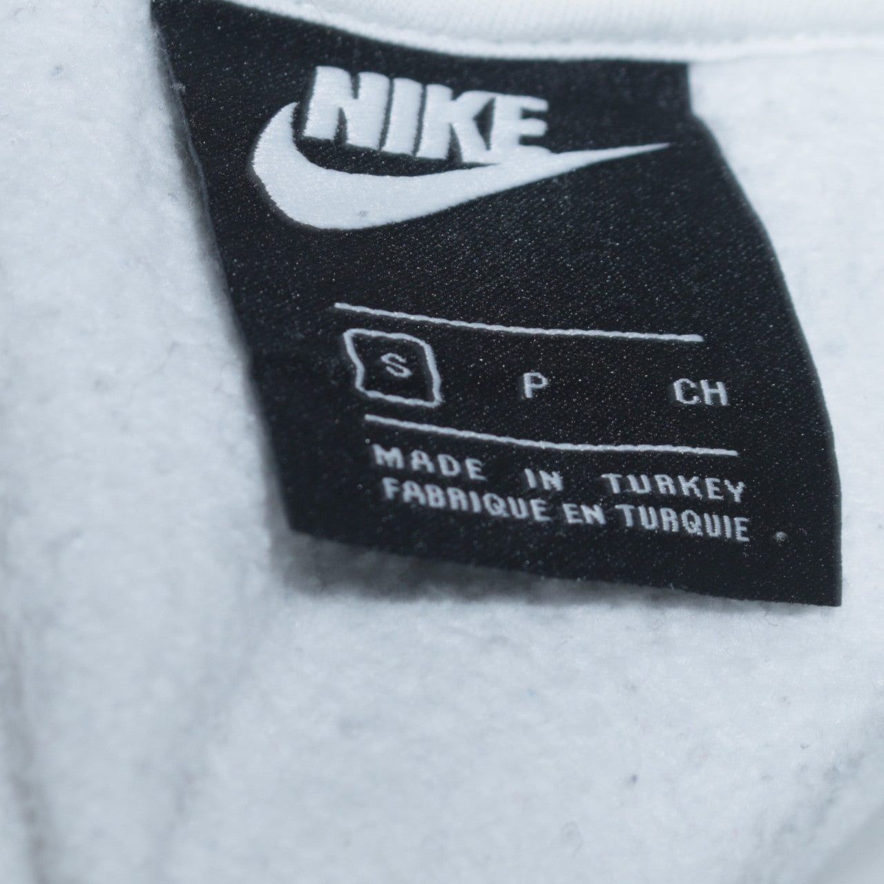 Mens UK Size S Nike White Pullover Hoodie