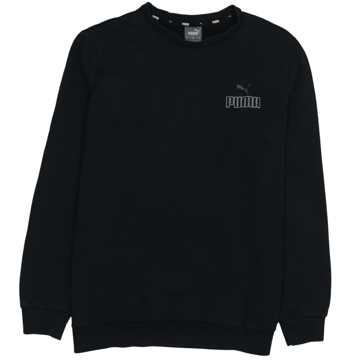 Mens UK Size M PUMA Black Pullover Sweatshirt