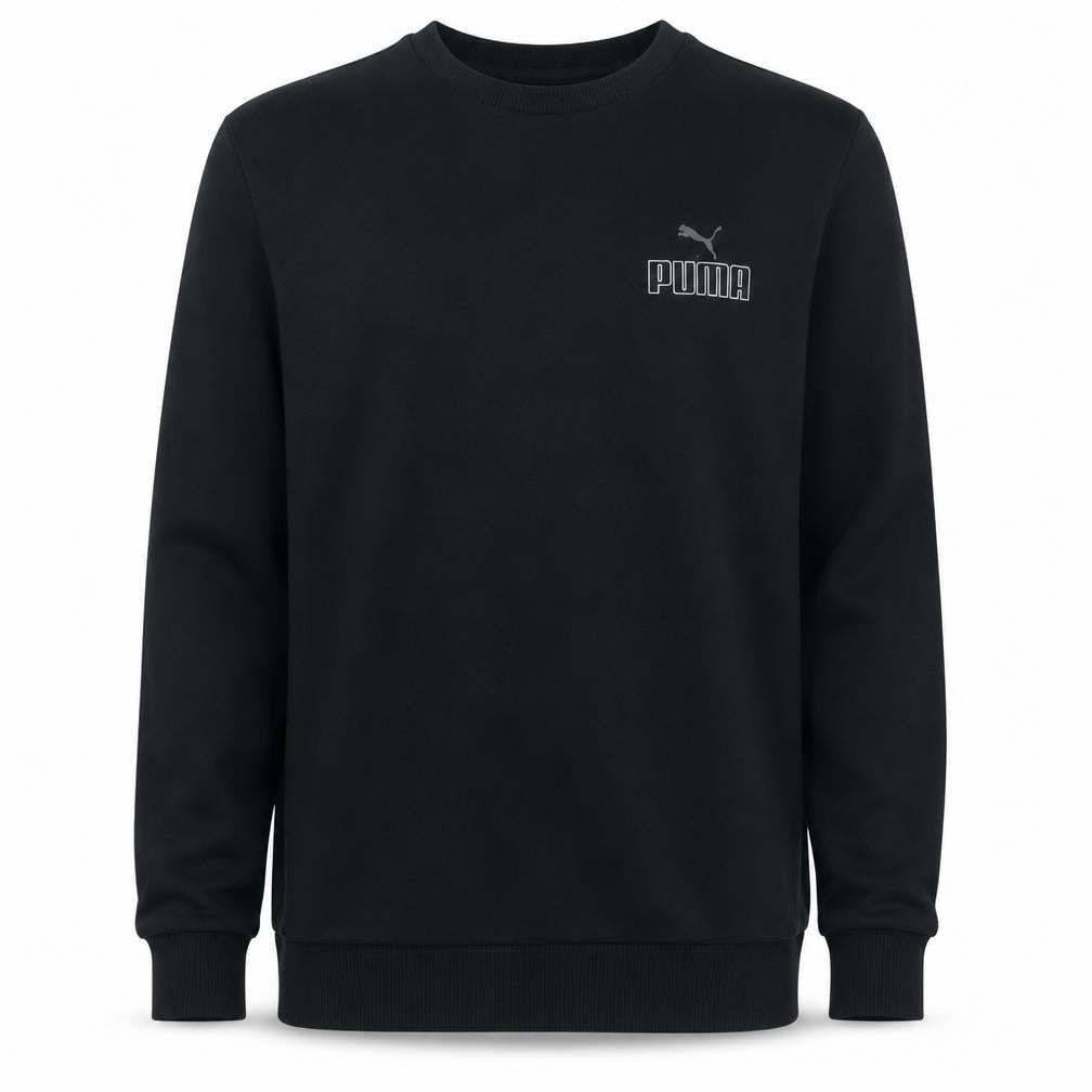 Mens UK Size M PUMA Black Pullover Sweatshirt