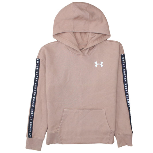 Womens UK Size S Under armour Beige Pullover Hoodie