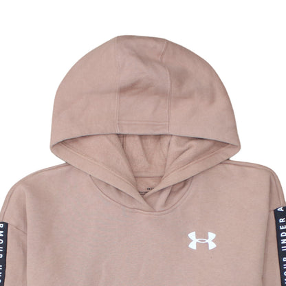 Womens UK Size S Under armour Beige Pullover Hoodie