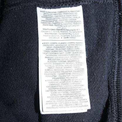 Mens UK Size M Nike Black Pullover Hoodie