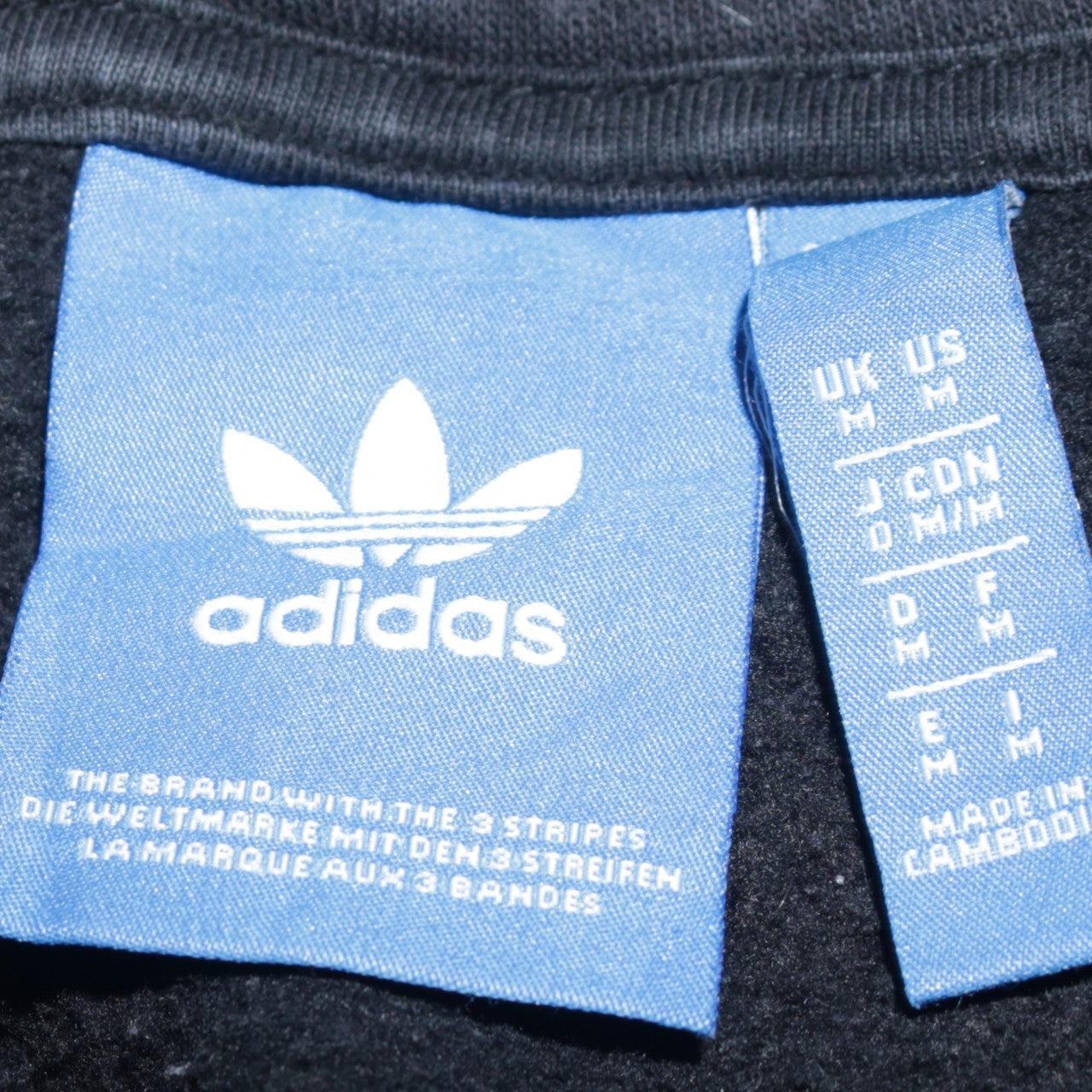 Mens UK Size M adidas Black Pullover Hoodie