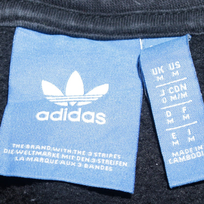 Mens UK Size M adidas Black Pullover Hoodie