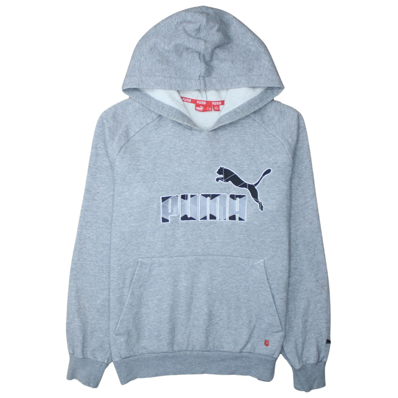 Mens UK Size S PUMA Grey Pullover Hoodie