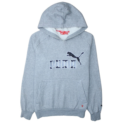 Mens UK Size S PUMA Grey Pullover Hoodie