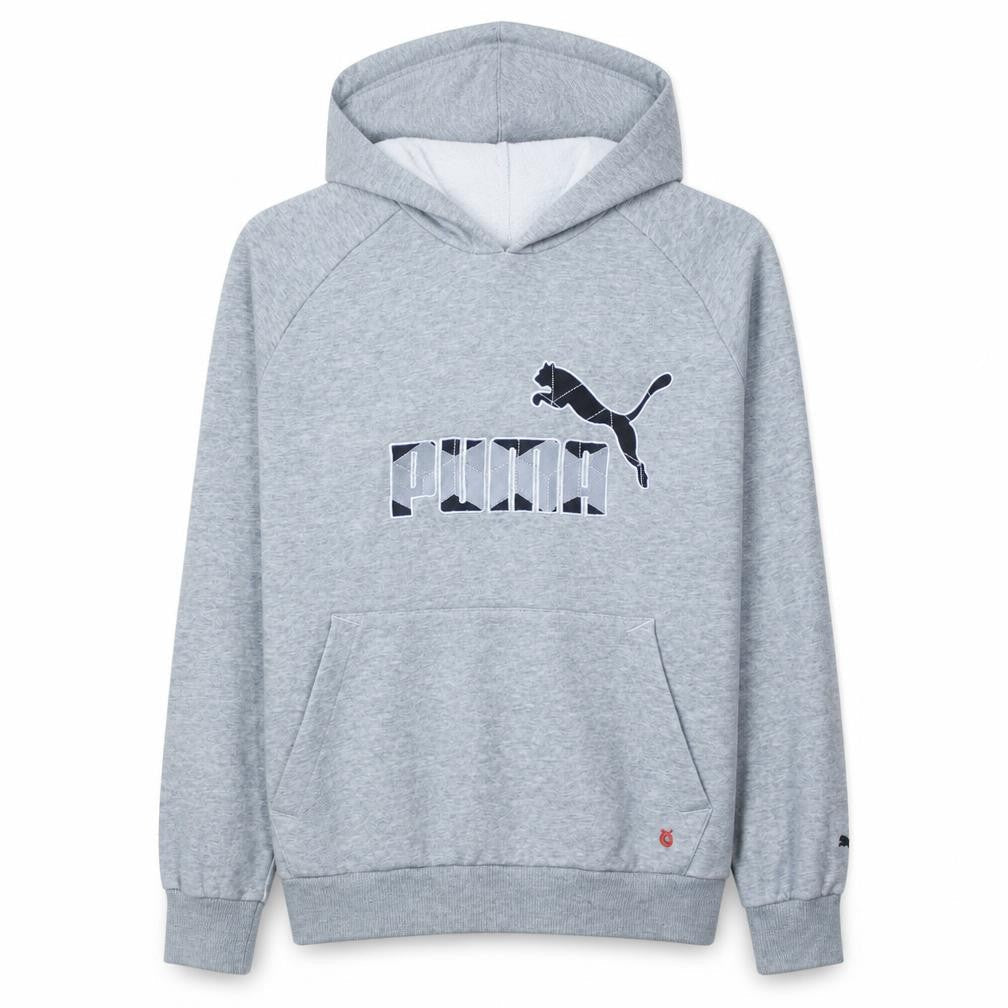 Mens UK Size S PUMA Grey Pullover Hoodie