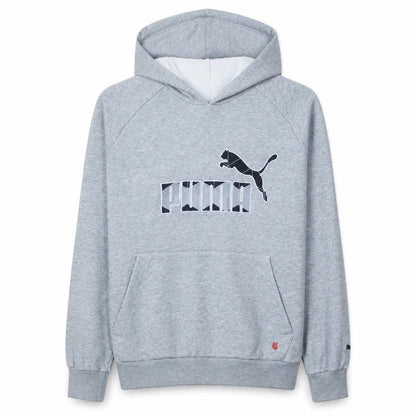 Mens UK Size S PUMA Grey Pullover Hoodie