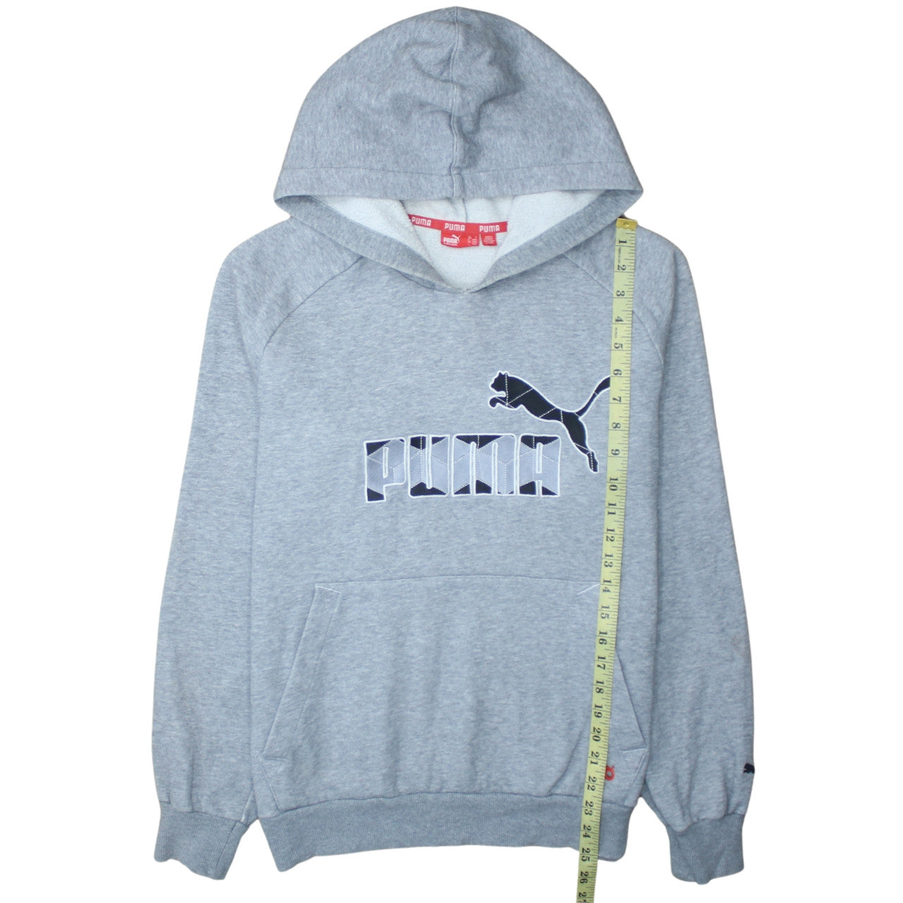 Mens UK Size S PUMA Grey Pullover Hoodie