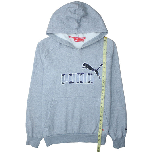 Mens UK Size S PUMA Grey Pullover Hoodie