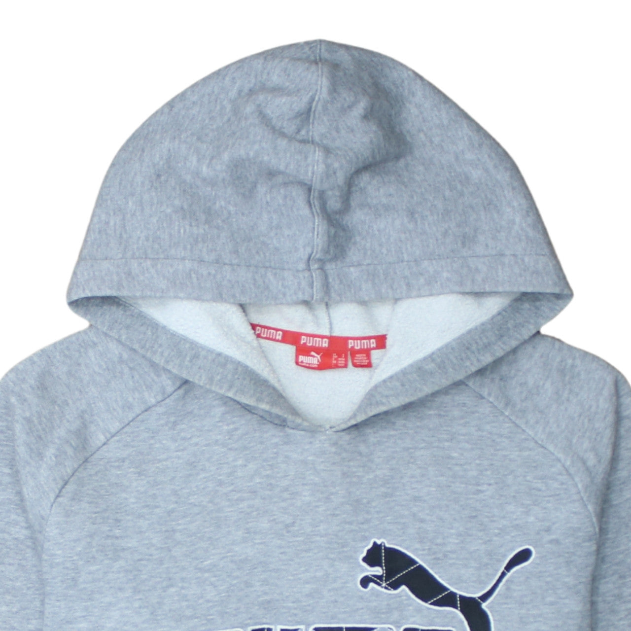Mens UK Size S PUMA Grey Pullover Hoodie
