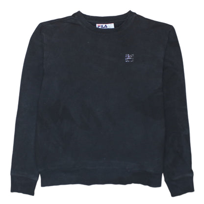 Mens UK Size S FILA Black Pullover Sweatshirt
