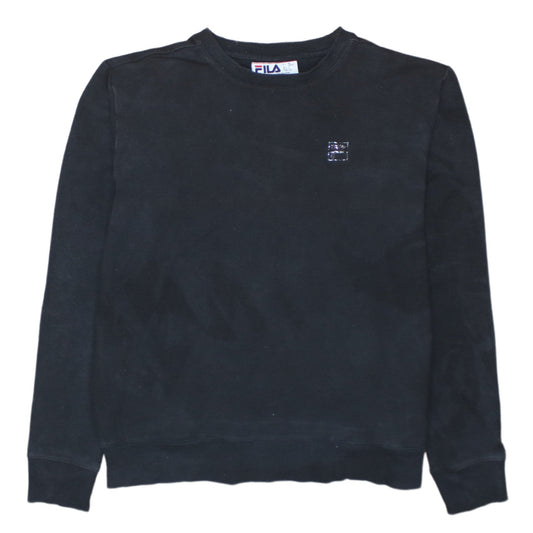 Mens UK Size S FILA Black Pullover Sweatshirt