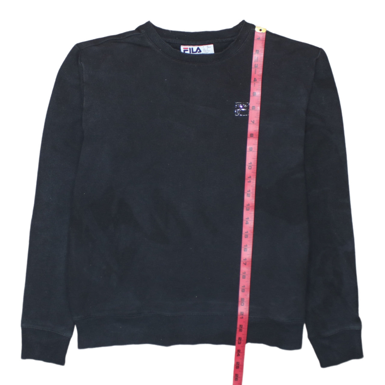 Mens UK Size S FILA Black Pullover Sweatshirt