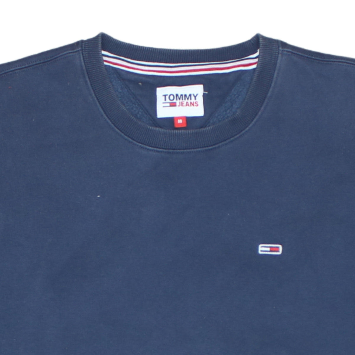 Mens UK Size M Tommy Jeans Blue Pullover Sweatshirt