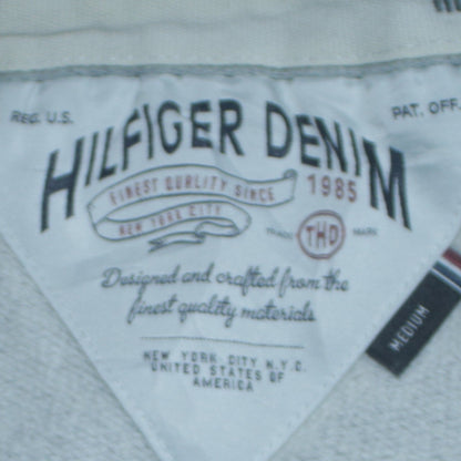 Mens UK Size M Hilfiger Denim Grey Pullover Hoodie