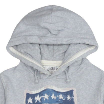 Mens UK Size M Hilfiger Denim Grey Pullover Hoodie