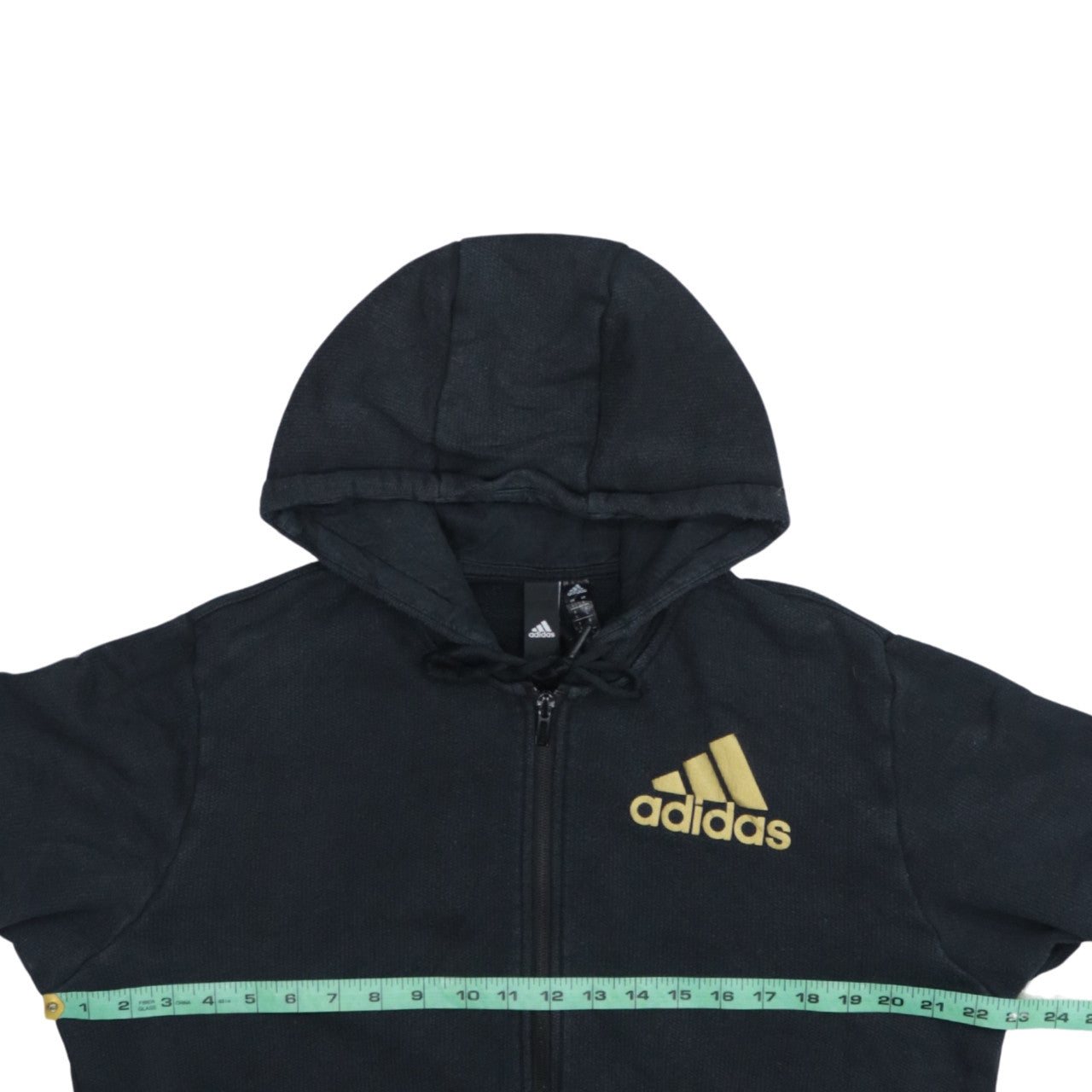 Mens UK Size L adidas Black Full Zip Hoodie