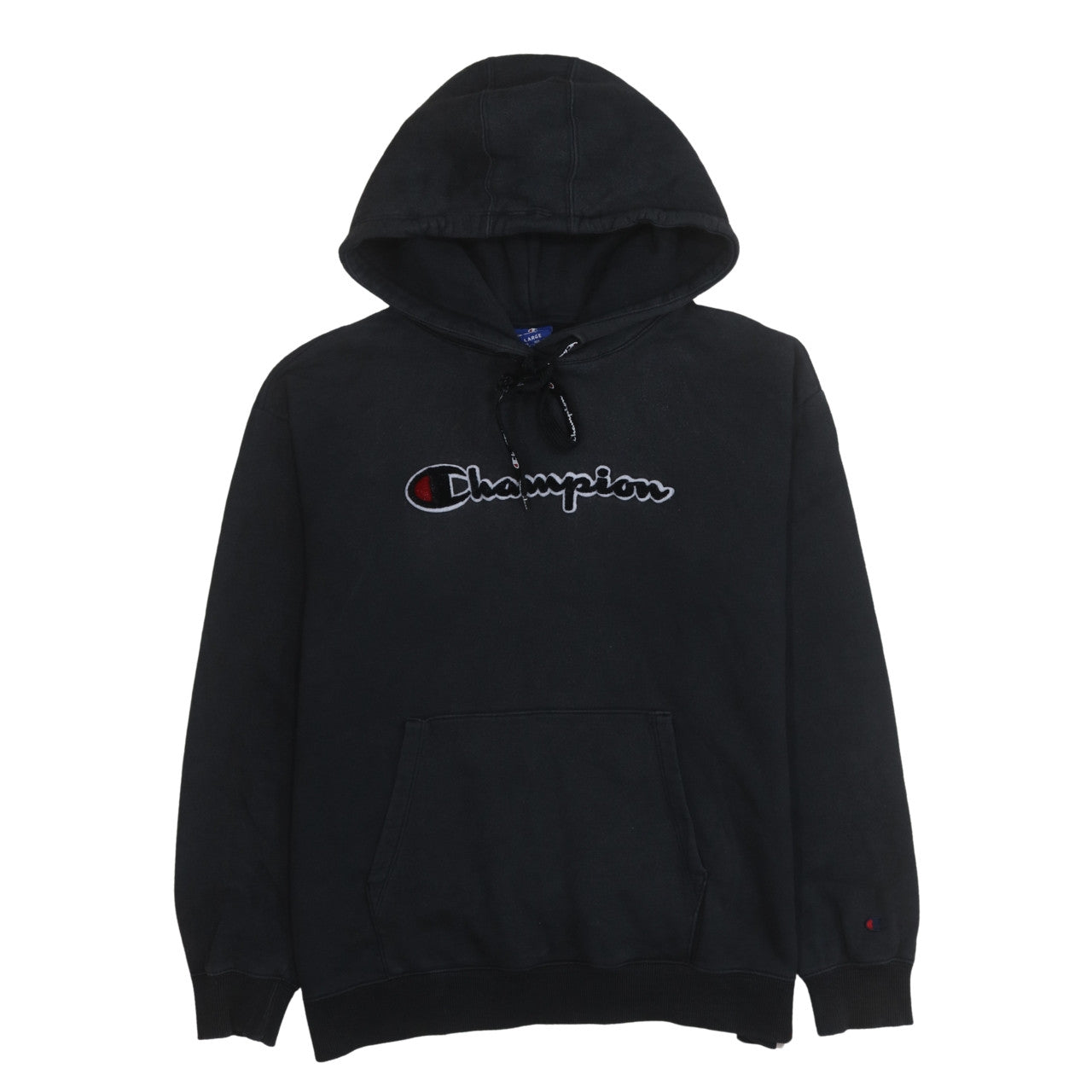 Mens UK Size L Champion Black Pullover Hoodie